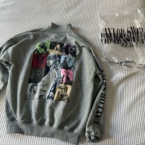 NWT Taylor Swift Official Era’s Merch from Concert, Grey Quarter zip